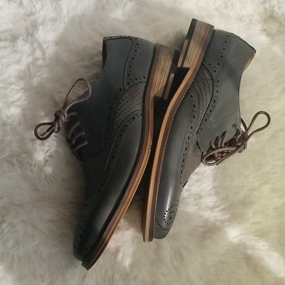 Bar III Mens Striker Gray Wing Tip Oxfords main image 6